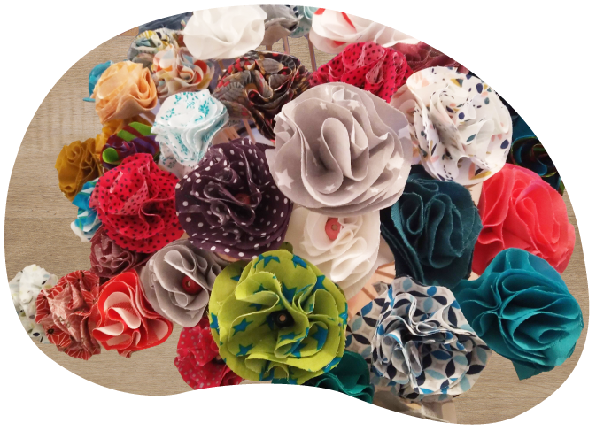 Accessoires déco en textile faits main