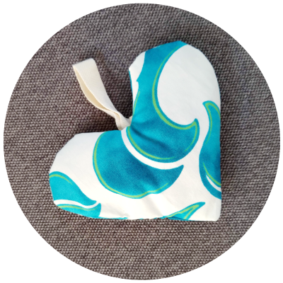 Sachet lavande en tissu imprimé vagues